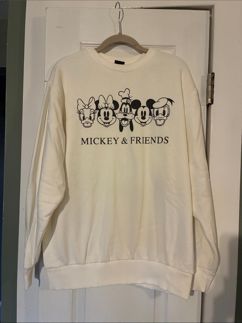 Disney Mickey & Friends Cream Crewneck Sweatshirt